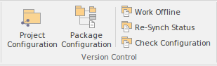 Part of the Configure ribbon in Sparx Systems Enterprise Architect. Part of the Configure ribbon in Sparx Systems Enterprise Architect.