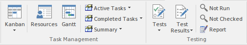 Part of the Construct ribbon in Sparx Systems Enterprise Architect.