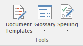Part of the Publish ribbon in Sparx Systems Enterprise Architect.