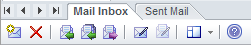 Model Mail toolbar in Sparx Systems Enterprise Architect.